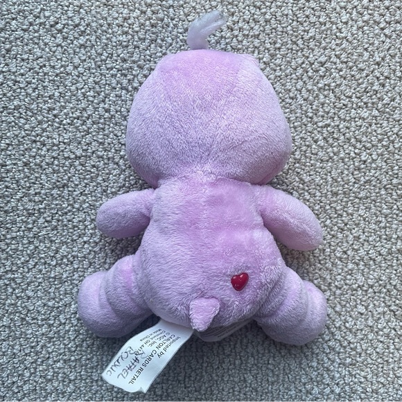 Care Bears Best Friend Bear Carlton Cards Sitting Plush Pink Rainbow 7” - Picture 2 of 3